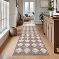 Lahome Zelie Trellis 2x7 Washable Kitchen Bathroom Runner Rug, Non Skid Runners by Lahome