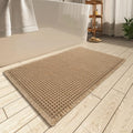 AMOAMI Upgraded Waffle Bath Mat, Super Absorbent Non Slip Bath Mats by AMOAMI
