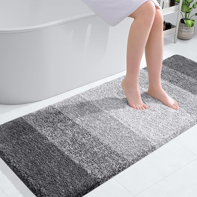 OLANLY Large Bathroom Rugs Mat 50x30, Extra Soft Absorbent Microfiber Bath Rugs by OLANLY