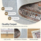 HOOBRO Washable Rug 6 x 9 Area Rugs - Image 9