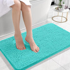 OLANLY Small Bathroom Rugs 24x16, Extra Soft Absorbent Chenille Bath Rugs by OLANLY