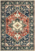 Yamaziot Washable Area Rug, 2x3 Small Entryway Rug Non-Slip Boho Vintage Rug - Image 2