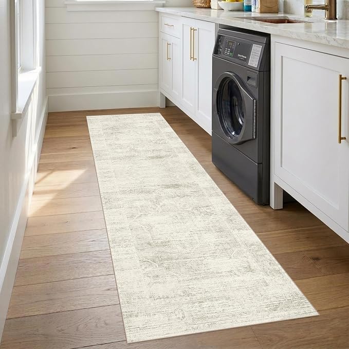 Latte&Fog Washable 2.6x8 Runner Rug - Image 4