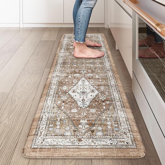 Collive Farmhouse Kitchen Mats, Cushioned Anti Fatigue Mats by Collive