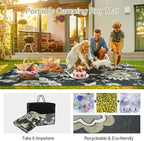 Lahome Black Outdoor Rug 8x10, Non Slip Indoor Outdoor Patio Rug - Image 2