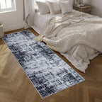 Washable Area Rug 3x10 Entryway Rug: Washable Modern Abstract Soft Thin Rug - Image 2
