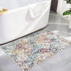 Lahome Moroccan Trellis Entryway Rug, 2x3 Kitchen Rugs Non Slip Washable - Image 5