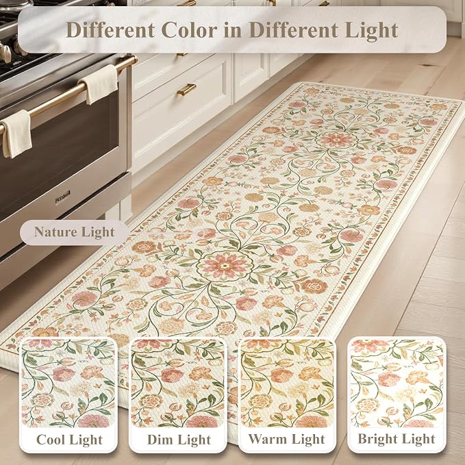 KIMODE Cushioned Kitchen Floor Mats Cushioned Anti Fatigue, Farmhouse Boho - Image 7