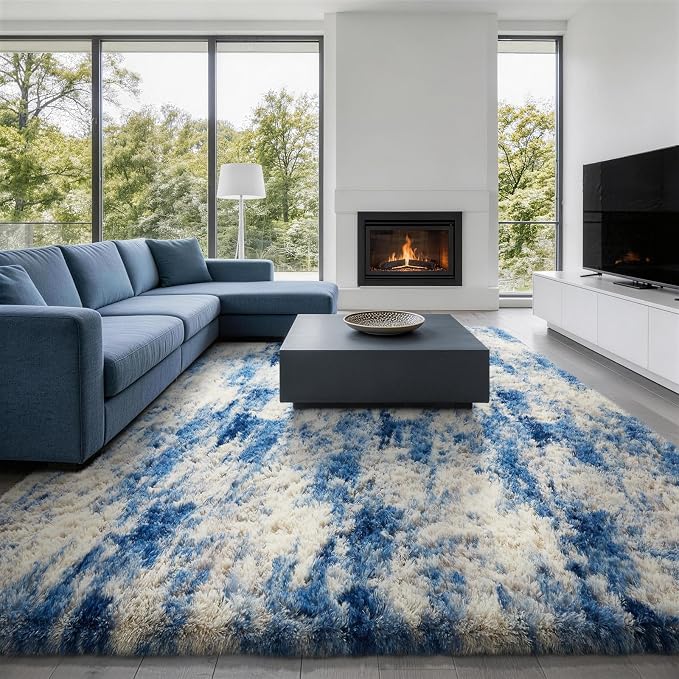 Ophanie 9x12 Blue and Gray Area Rugs - Image 5
