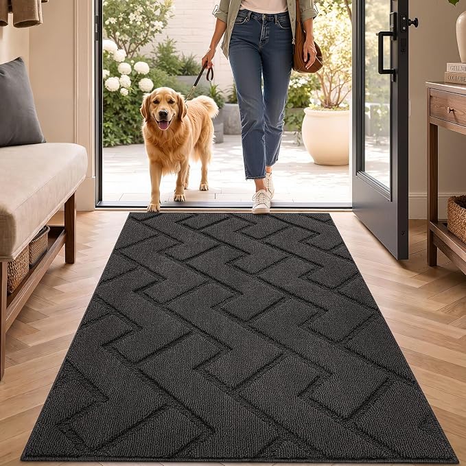 hicorfe Indoor Door Mat, Non Slip Door Mats, Absorbent Resist Dirt Entrance by Hicorfe