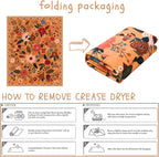 Rugcomf Living Room Rug 5x7 Rug Machine Washable Boho Area Rug Non Slip Floral - Image 9