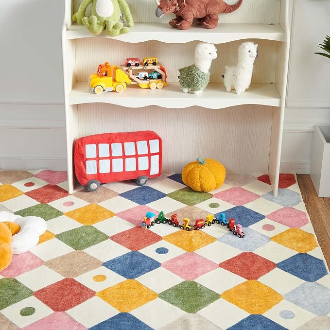 jinchan Macy Runner Rug 2x5 Kids Hallway Washable Rug Indoor Soft Non Slip - Image 9