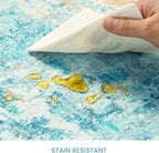 Runner Rug for Kitchen Teal Blue Hallways Runner Rug Non Slip 2'6''x8' Washable - Image 7