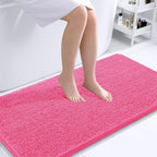 OLANLY Bathroom Runner Rugs 44x24, Soft Absorbent Chenille Bath Rugs, Rubber by OLANLY
