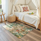 RELEANY Washable Area Rugs 3'x5' Non-Slip Modern Abstract Soft - Image 4