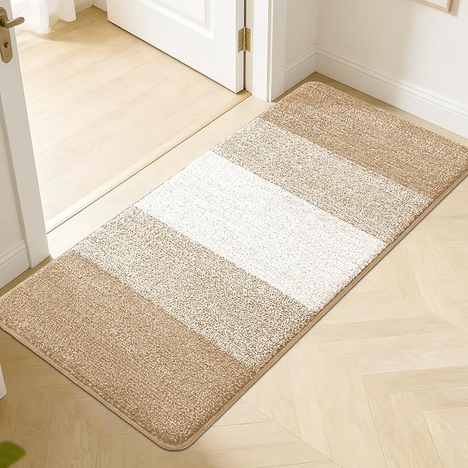 Kitinjoy Indoor Outdoor Door Mat, 50x30 Non-Slip Absorbent Dirt Trapper by Kitinjoy