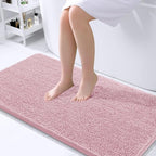 OLANLY Bathroom Runner Rugs 44x24, Soft Absorbent Chenille Bath Rugs, Rubber by OLANLY