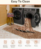 BESTSWEETIE Area Rug 9x12 Machine Washable Non-Slip Low Pile Print Pattern - Image 3