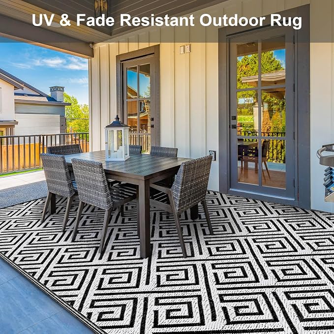 Outdoor Patio Plastic Straw Rug - Image 6