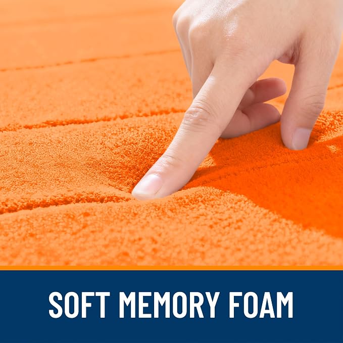OLANLY Memory Foam Bath Mat 35x24, Super Soft Absorbent Bathroom Rugs, Quick Dry - Image 5