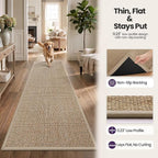 DEX Hallway Runner Rug 2'4''x8, Non Slip Rubber Backing Inside Entryway Carpet - Image 6