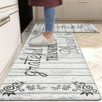 HEBE Anti Fatigue Kitchen Mat Set of 2 Non Slip Cushioned Kitchen Mats - Image 8