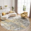 6ft Round Area Rug by MICGEEK
