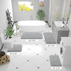 OLANLY Large Bathroom Rugs 45x27, Extra Soft Absorbent Chenille Bath Rugs - Image 2