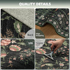Washable Rugs 8x10 Area Rugs for Living Room, Ultra Soft Faux Wool Retro Carpets - Image 2