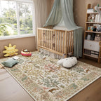Machine Washable Rugs for Living Room: 9x12 Bedroom Rug Vintage Area Rug Stain - Image 8
