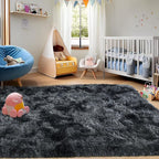 Area Rugs for Living Room 6x9, Ultra Soft Fluffy Rug for Bedroom, Modern Shaggy - Image 7