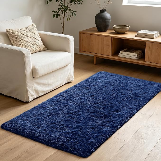 Shag Runner Rug for Bedroom Living Room 2x6 Upgrade Non-Slip Fluffy Soft - Image 7
