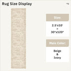 Soalmost Runner Rug 2'6" x 10' Washable Non-Slip Runner Rugs - Image 4