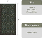GENIMO 2x4 Washable Small Entryway Rug, Non-Slip Front Door Mat - Image 2