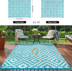 Outdoor Patio Plastic Straw Rug - Image 3