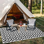 OLANLY Waterproof Outdoor Rug 5x8 ft, Outdoor Plastic Straw Rug - Image 9