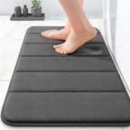 OLANLY Memory Foam Bath Mat 24x16, Super Soft Absorbent Bathroom Rugs, Quick Dry by OLANLY