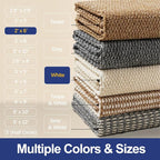 Faux Jute Hallway Runner Rug 2'x6', Washable & Non-Slip, No Odor. Farmhouse - Image 7