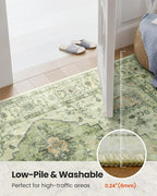 AMADA HOMEFURNISHING 8x10 Area Rug, Washable Low-Profile Large Area Rug - Image 5
