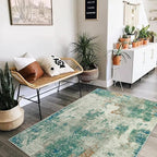 Lahome Modern Abstract Area Rugs 3x5 Washable Rug, Throw Rugs - Image 2