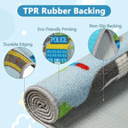 Capslpad Kids Rug Educational Play Rug 5.2'x3.3' Traffic Road Kids Play Car Mat - Image 3