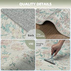 Washable Rugs 8x10 Area Rugs for Living Room, Ultra Soft Faux Wool Retro Carpets - Image 2