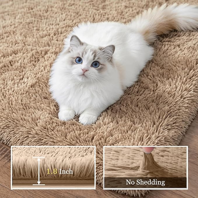 6x9 Area Rugs for Living Room Bedroom: Ultra Soft Fluffy Shag Rug Upgrade - Image 5