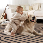 Tangsoo Modern Rainbow Easy Jute Rug 2.6x10 Washable Kitchen Runner - Image 7