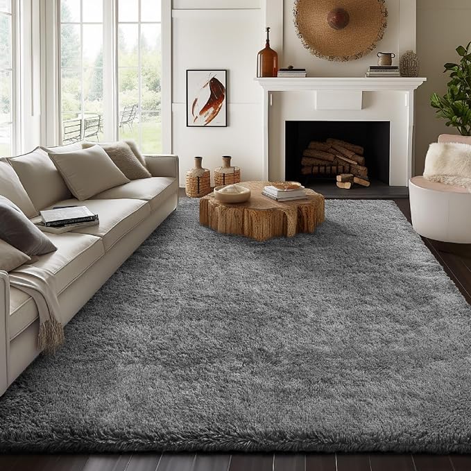 Ophanie 8x10 Area Rugs for Living Room, Upgrade Non-Slip Fluffy Soft Large Shag - Image 5