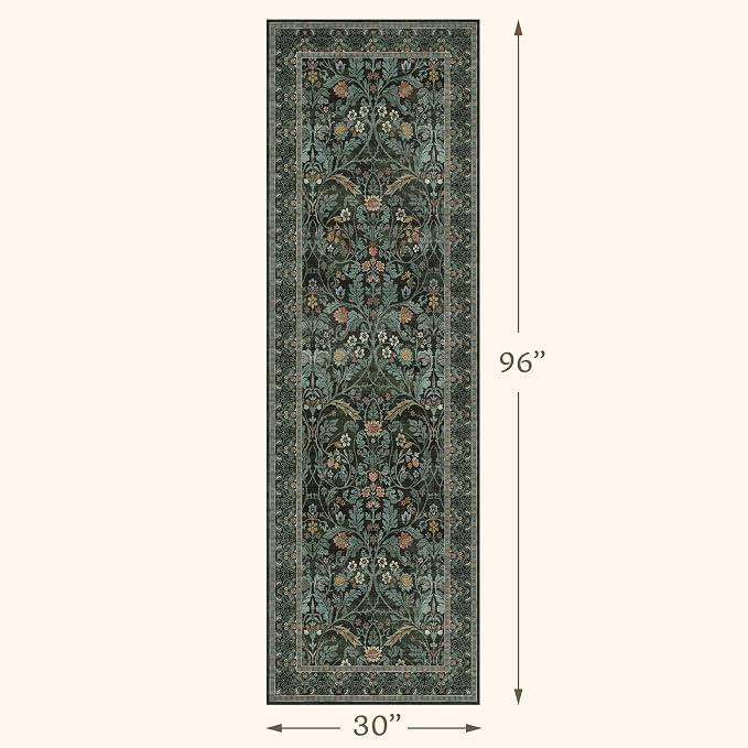 Washable 2'6"x8' Kitchen Runner Rugs Non Skid, 8ft Long Hallway Runner Rug - Image 2