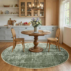 6Ft Round Area Rugs for Living Room, Soft Non-Slip Washable Rugs Modern - Image 4