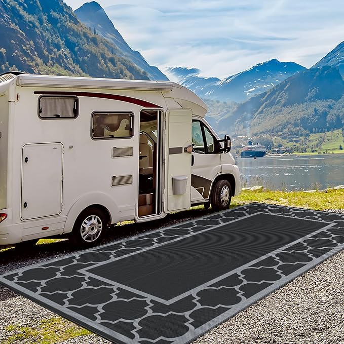 GENIMO 9' x 18' Outdoor Rug Waterproof - Image 5
