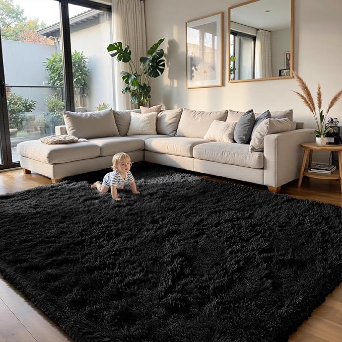 yongyangjuxin Fluffy Rug Shag Area Rug, Super Soft Shag Rugs - Image 3