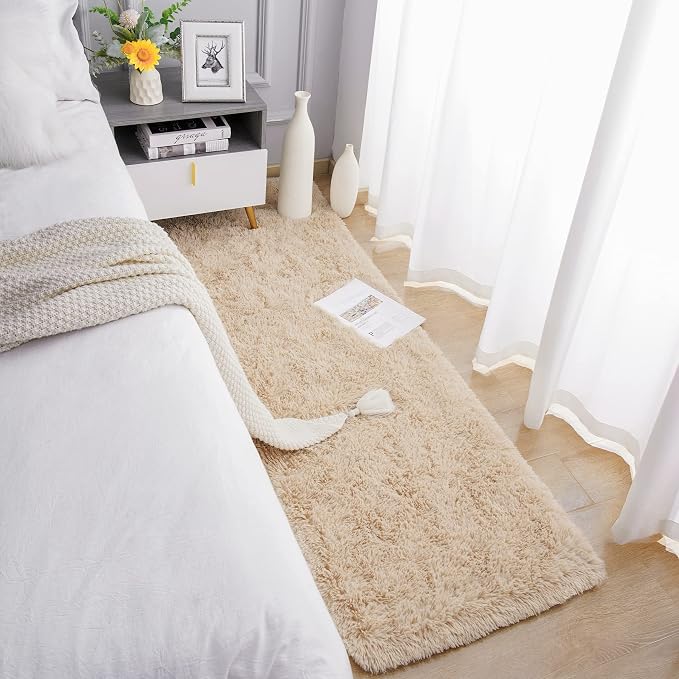 Chicrug Soft Runner Rugs for Bedroom Living Room Plush Fluffy Rug 3x10 Feet - Image 4
